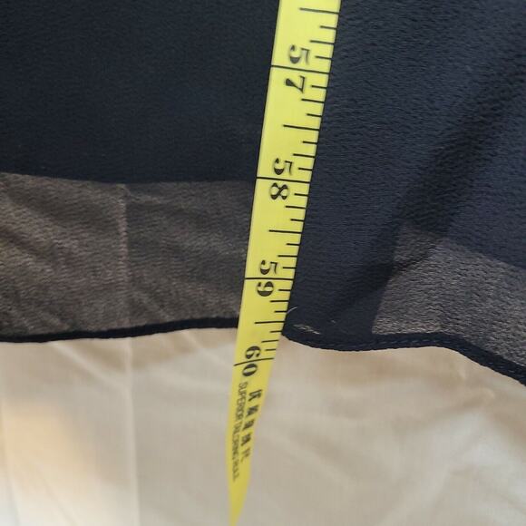 Oblique Womens Black Sleeveless Round Neck Knee Length Shift Dress Size 24 - Picture 8 of 8